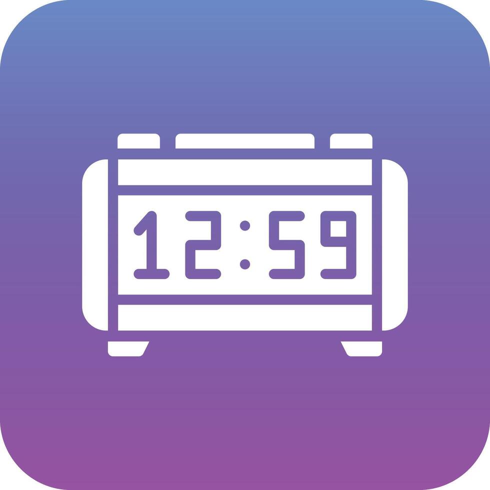 Digital Clock Vector Icon