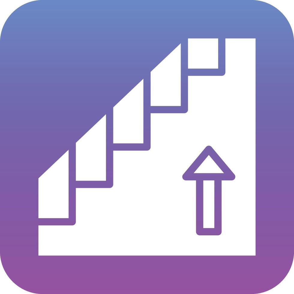 icono de vector de escaleras