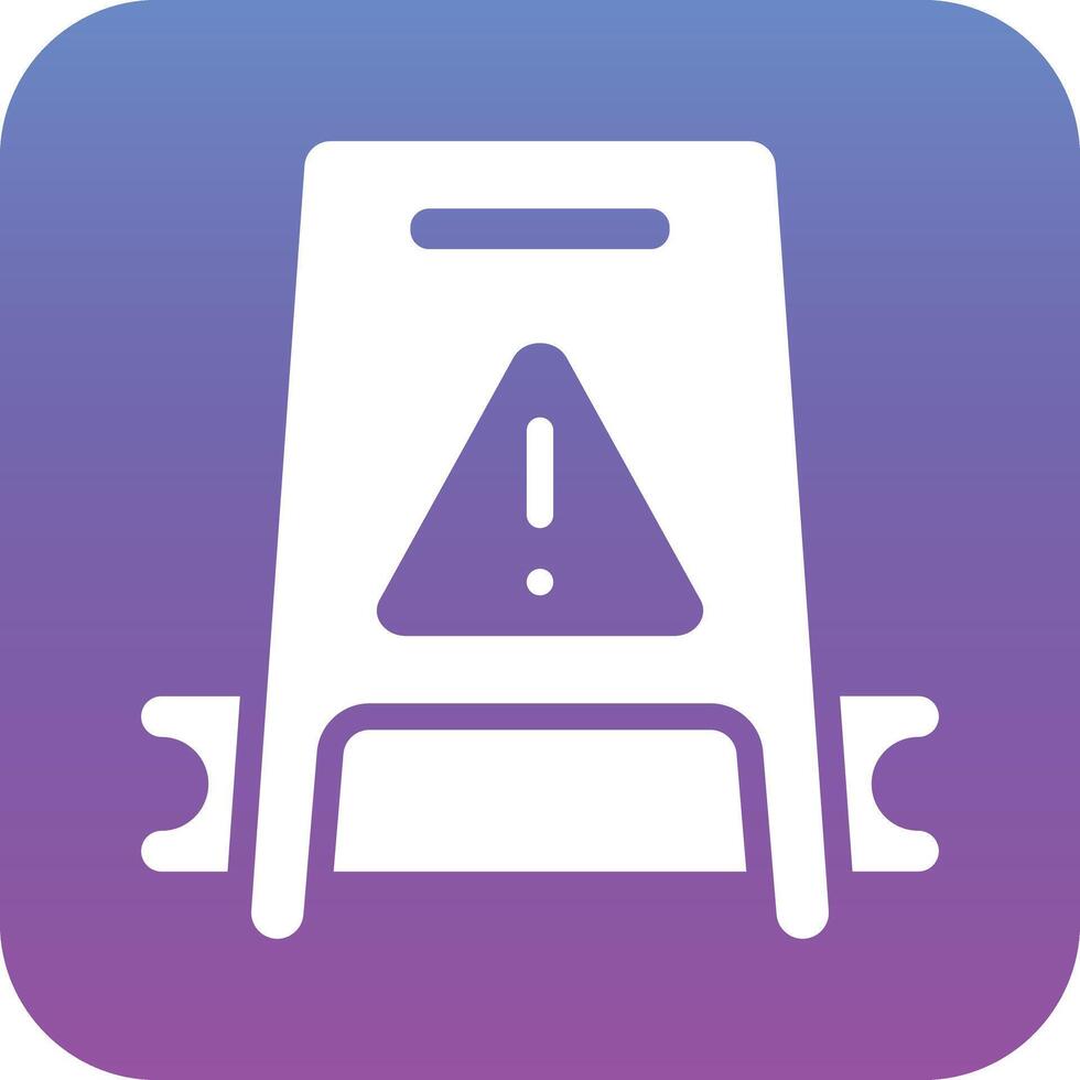 Wet Floor Vector Icon