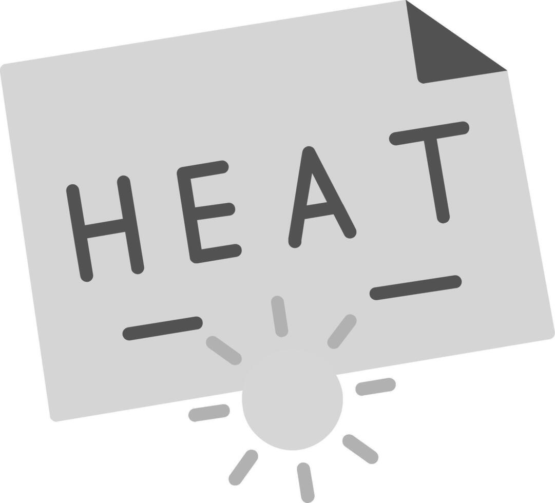 icono de vector de calor