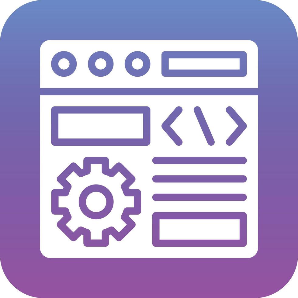 Browser Setting Vector Icon