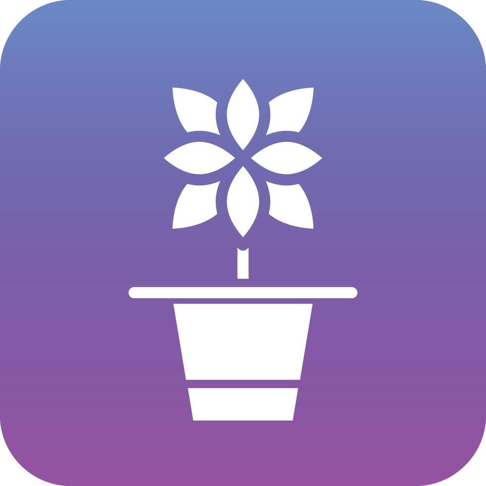 Flower Pot Vector Icon