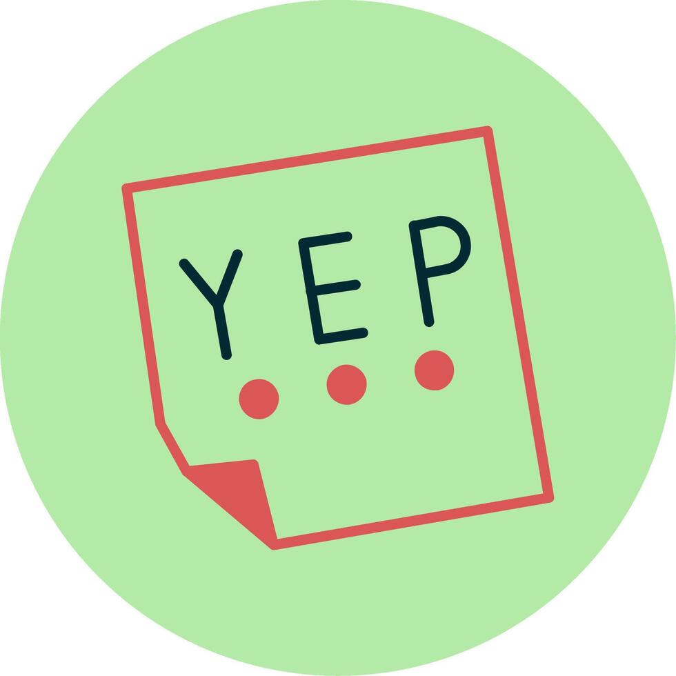 Yep Vector Icon