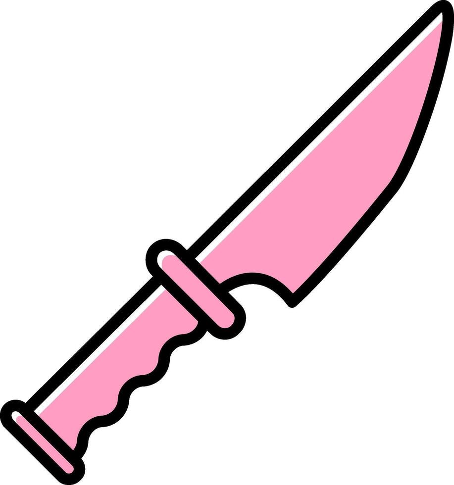 icono de vector de cuchillo