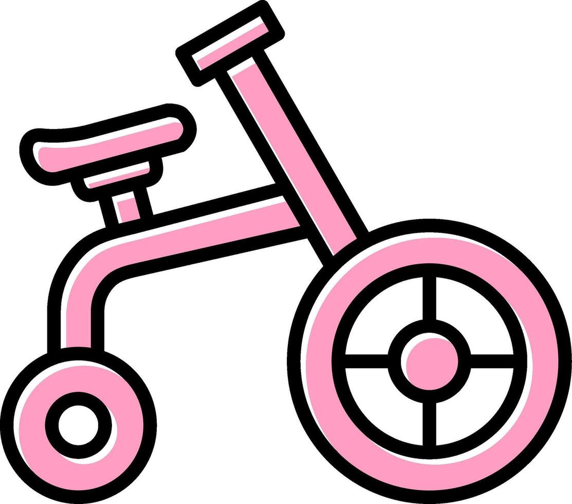 acrobático bicicleta vector icono