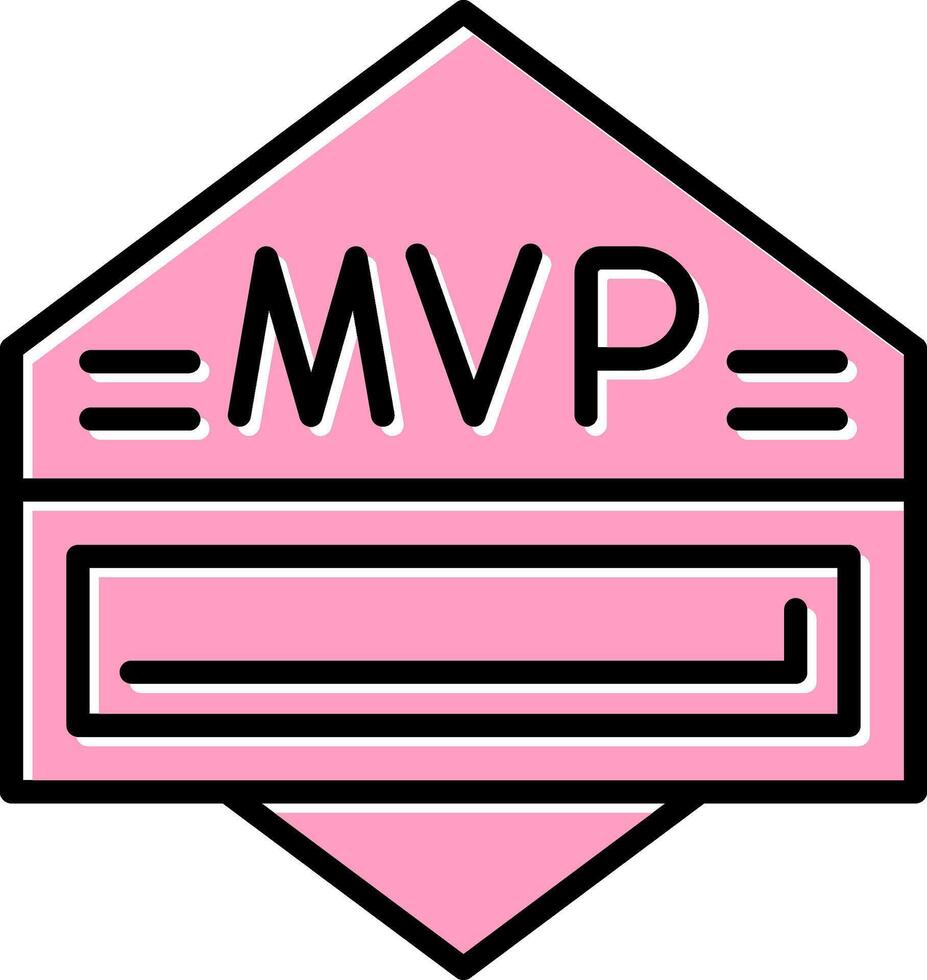 icono de vector de mvp