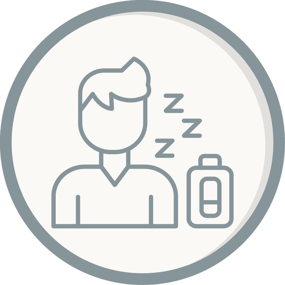 Tired Vector Icon