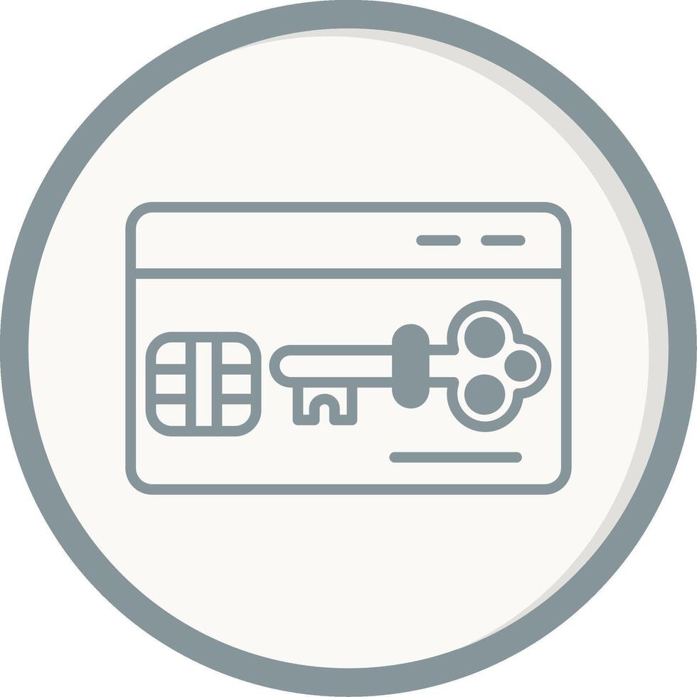 Key Card Vector Icon