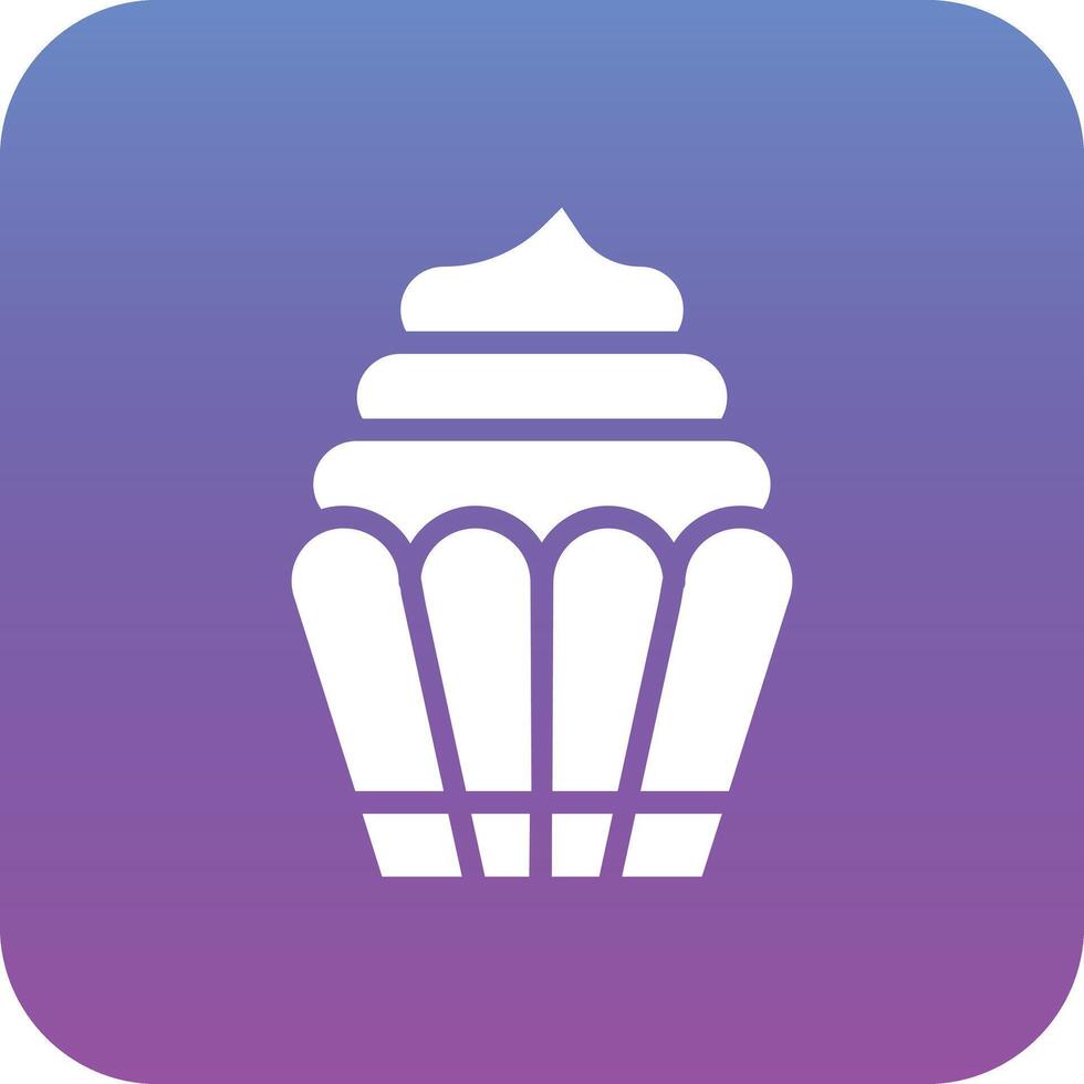 icono de vector de cupcake