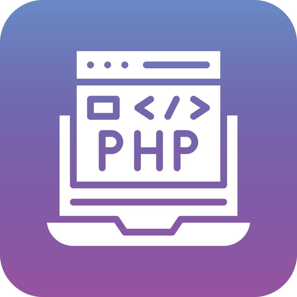 PHP Coding Vector Icon