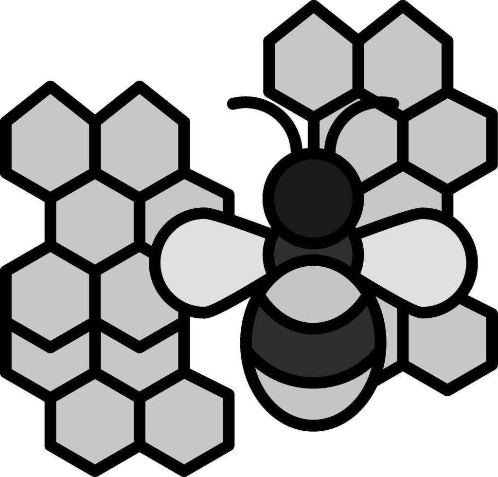 abeja terapia vector icono