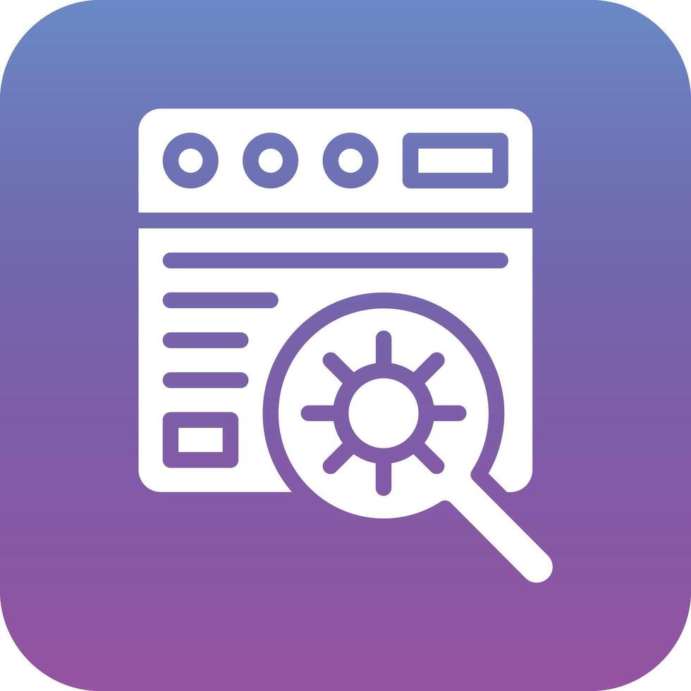Website Bug Vector Icon