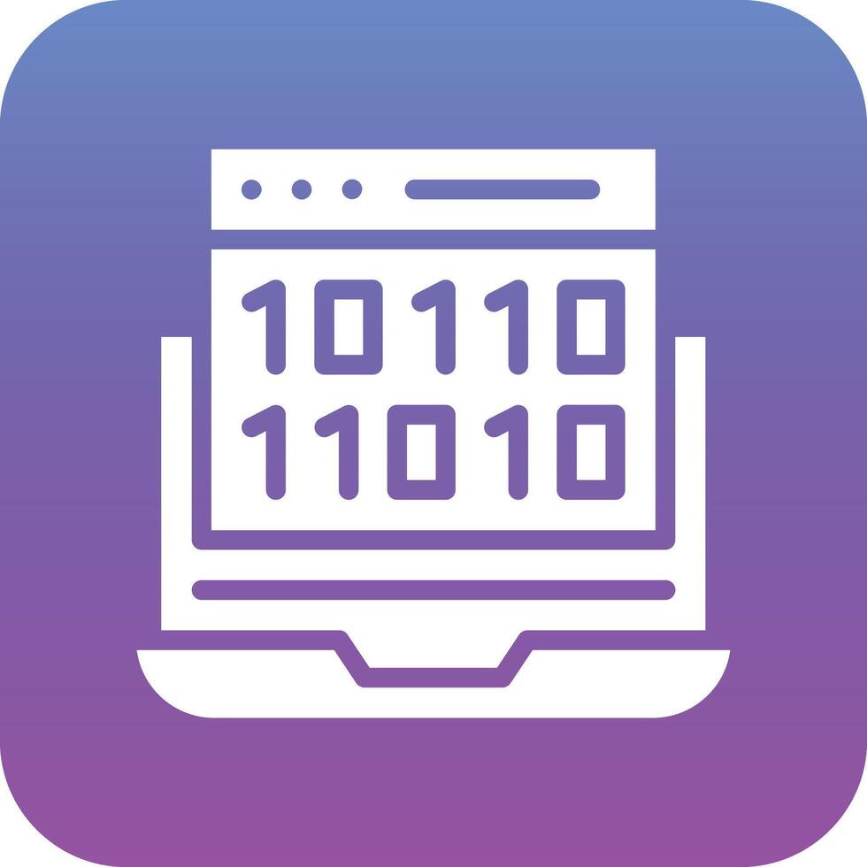 Binary Code Vector Icon