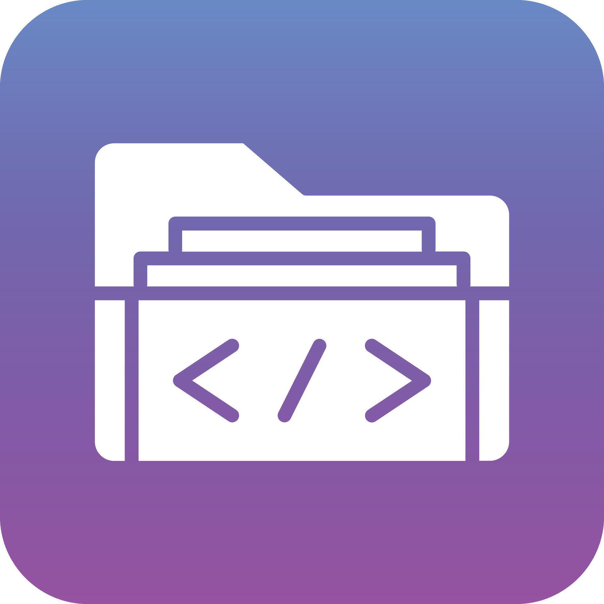 Coding Folder Vector Icon 37875021 Vector Art at Vecteezy