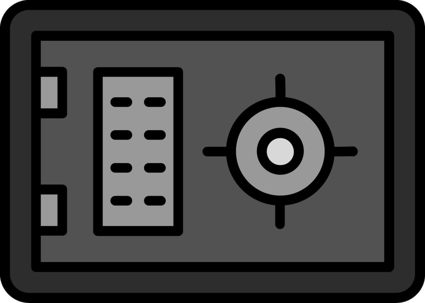 icono de vector de caja fuerte