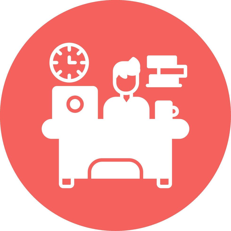 Workaholic Vector Icon