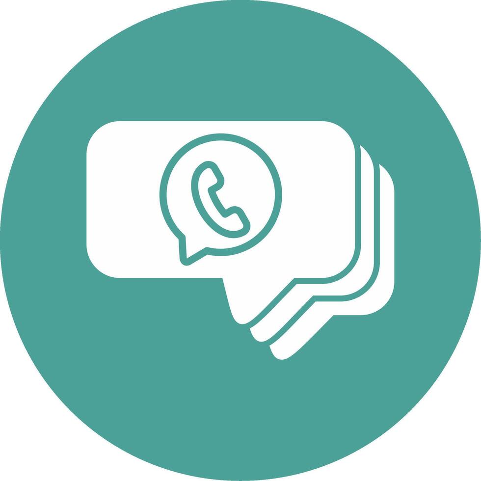 whatsapp charla vector icono