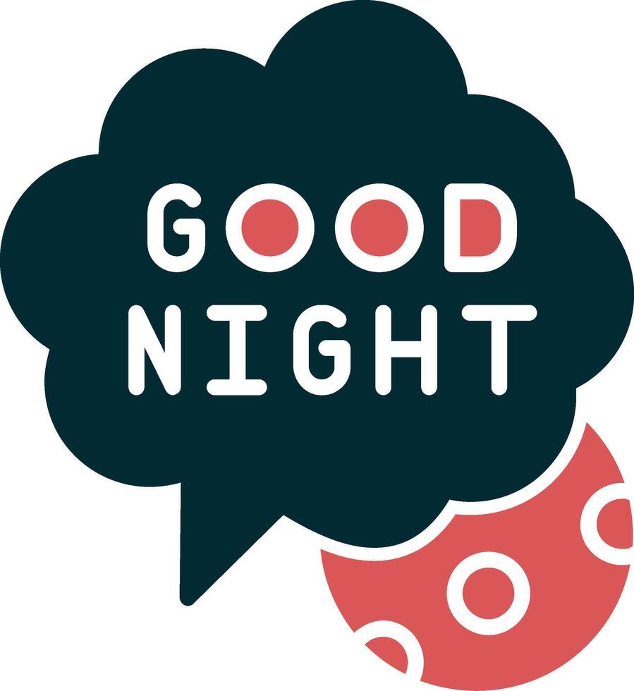 Good Night Vector Icon