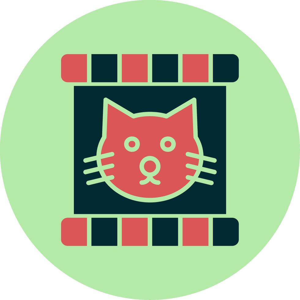 gato comida vector icono