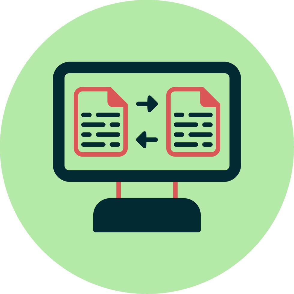 File Transfer Vector Icon