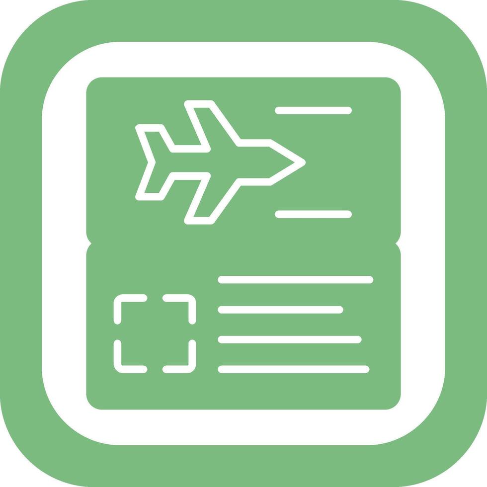 Plane Ticket Vector Icon