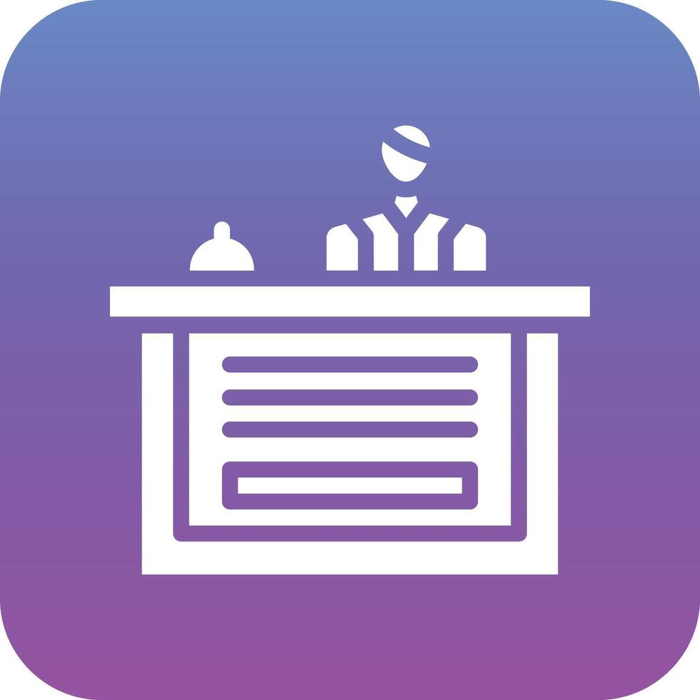 Receptionist Vector Icon