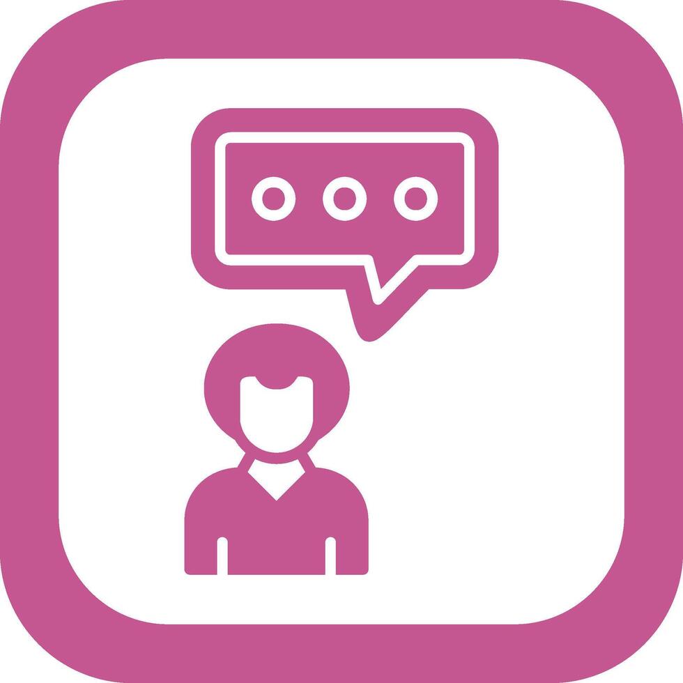 Men Chat Vector Icon