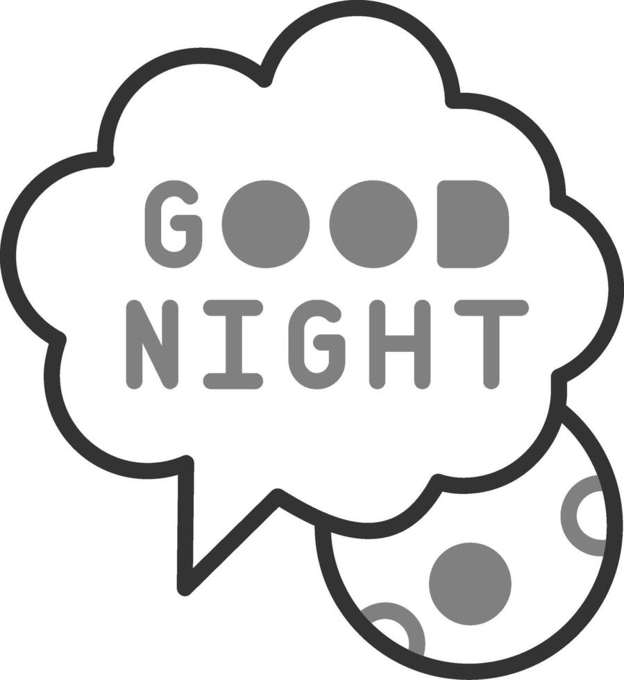 Good Night Vector Icon