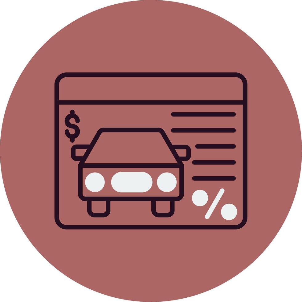 Car Loan Vector Icon