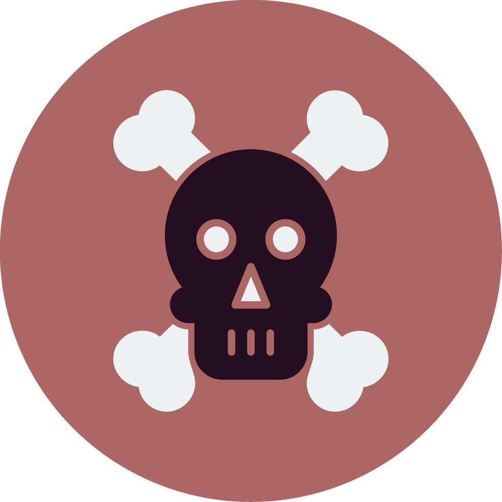 Skull And Bones Vector Icon