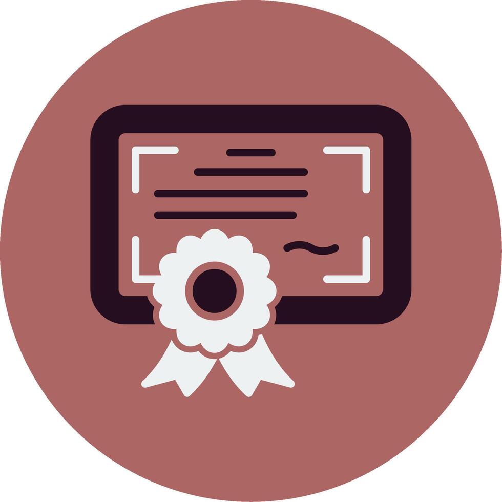 Certificate Vector Icon