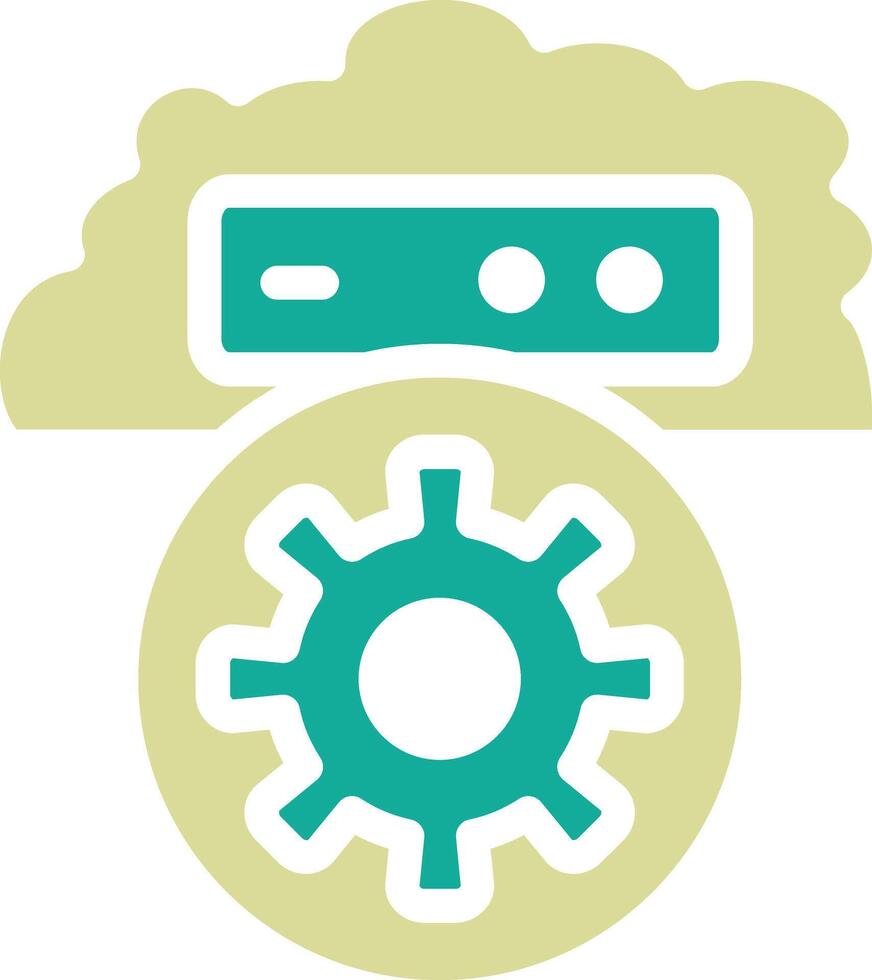 Cloud Setting Vector Icon