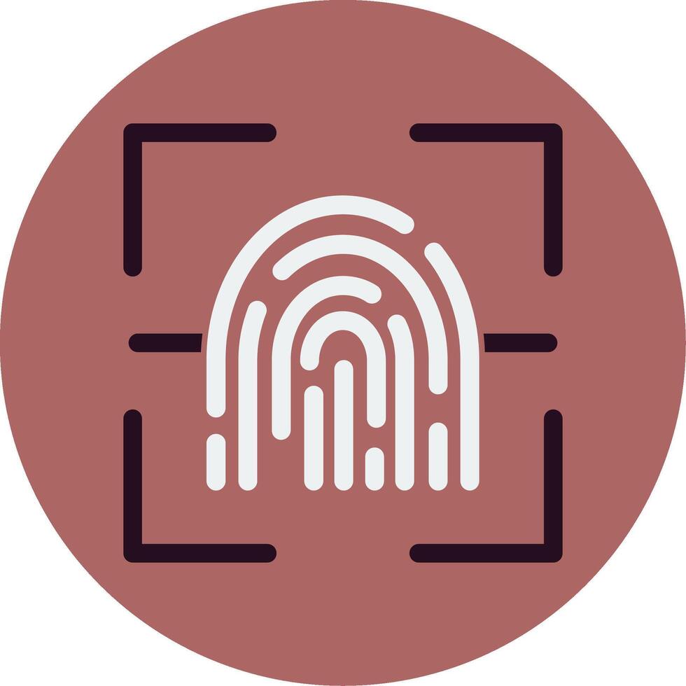 Fingerprint Scanner Vector Icon