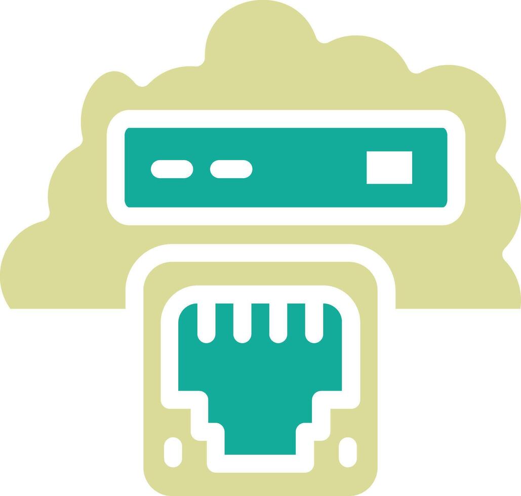 Cloud Ethernet Vector Icon