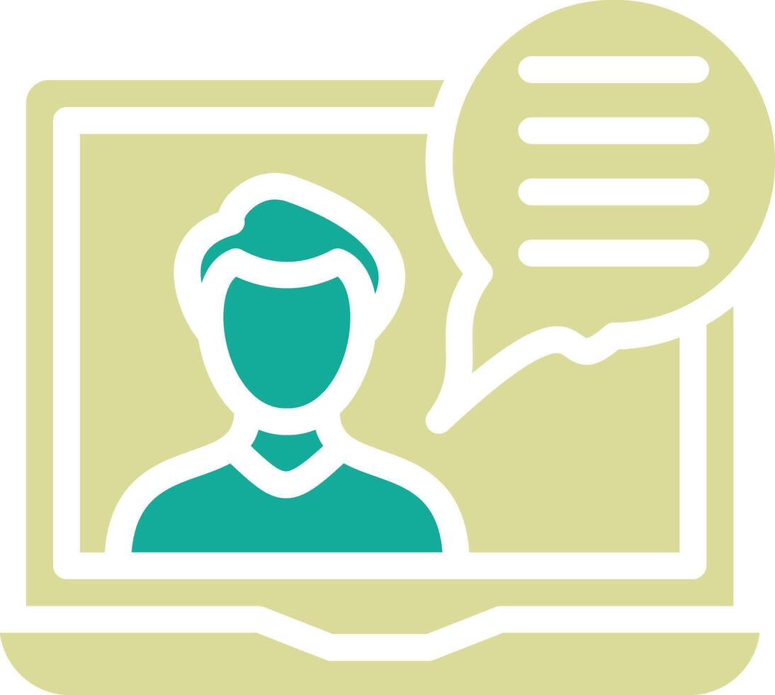 Online Lecture Vector Icon
