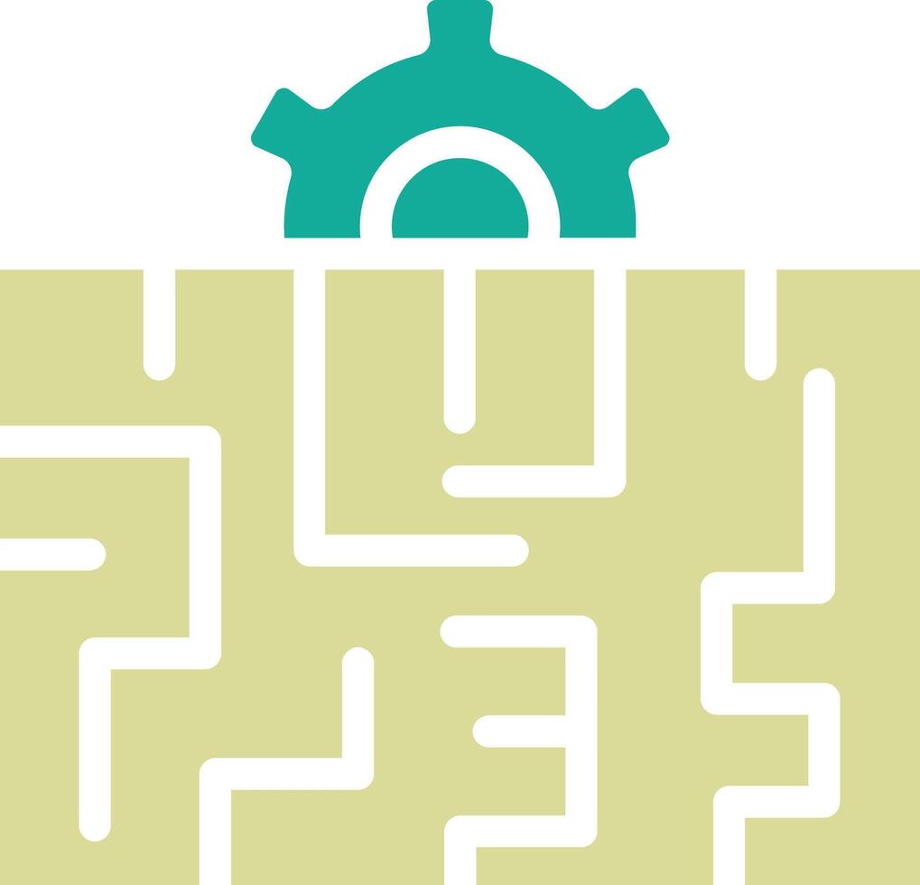 Maze Solution Vector Icon