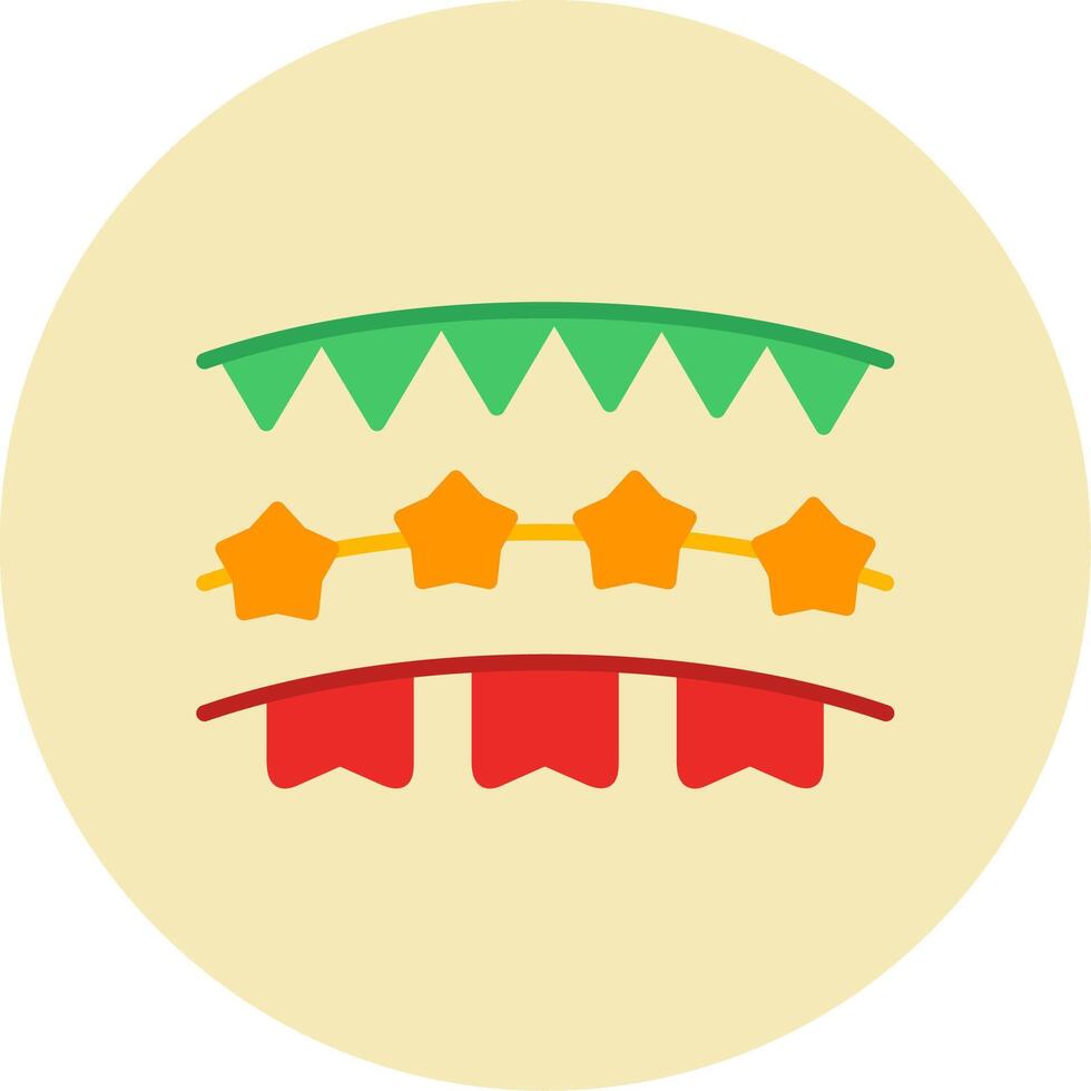 Bunting Vector Icon