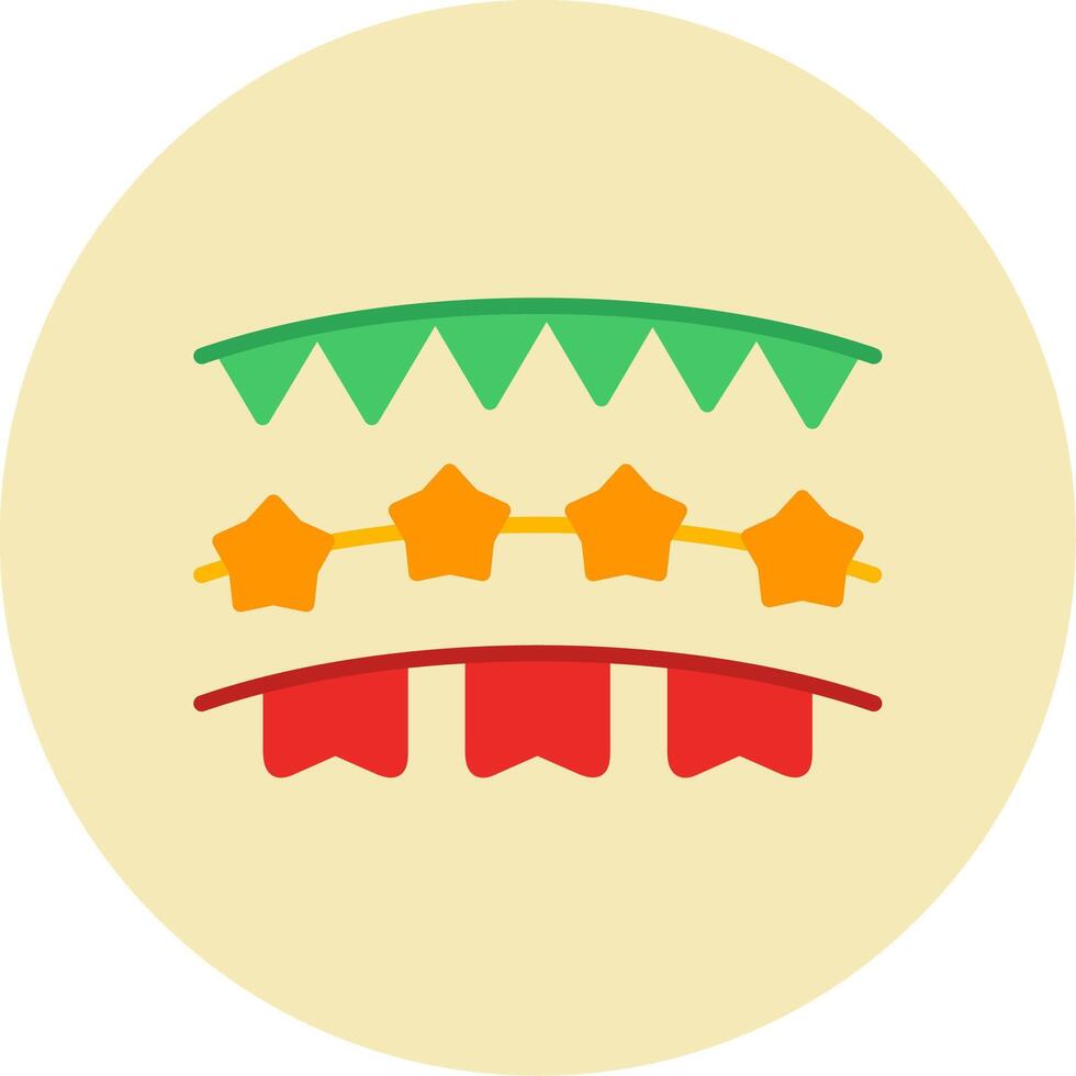 Bunting Vector Icon