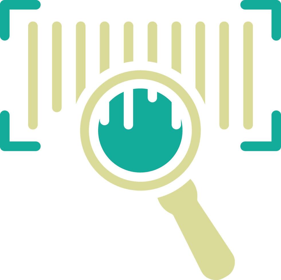 Barcode Search Vector Icon