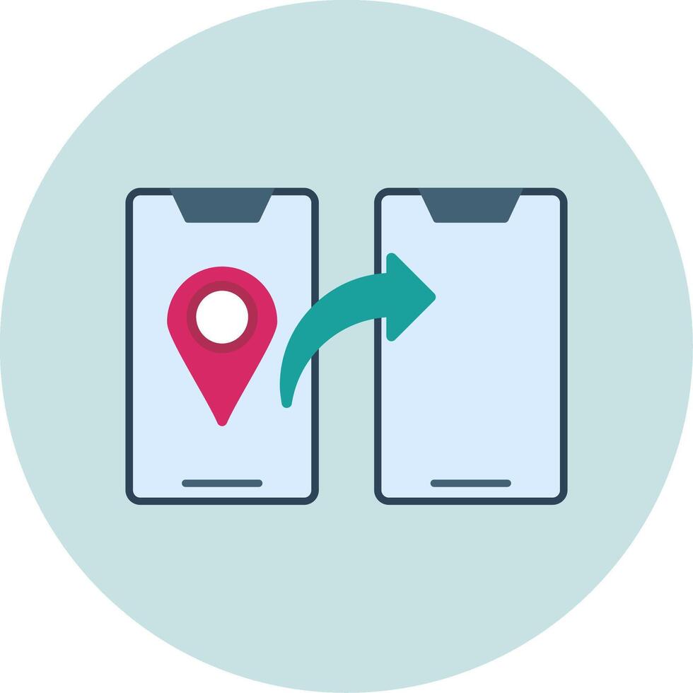 Share Location Vector Icon