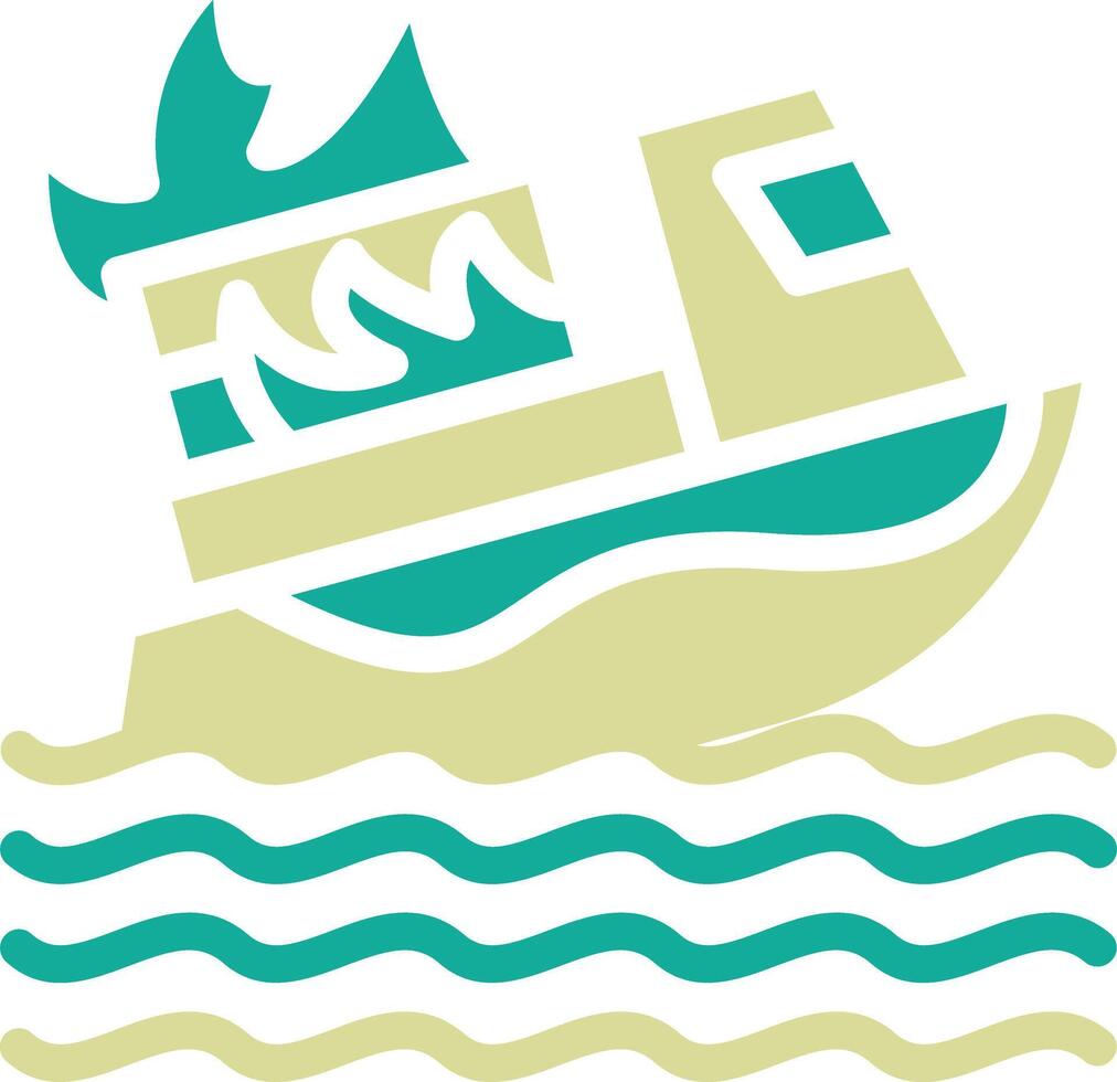 Burning Ship Vector Icon