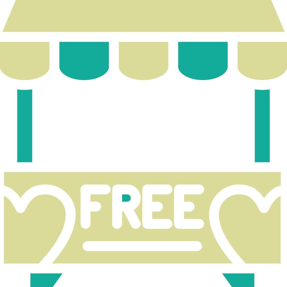 Donation Stall Vector Icon