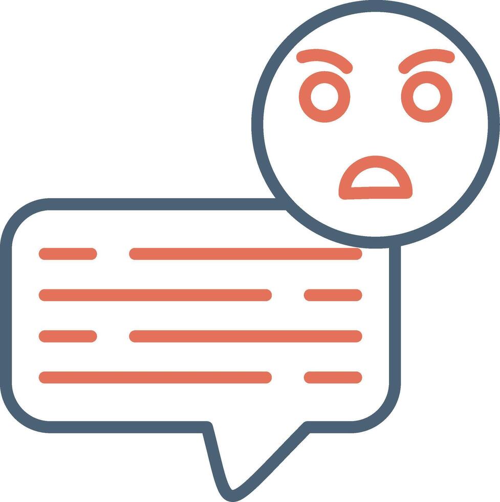 Angry Chat Vector Icon