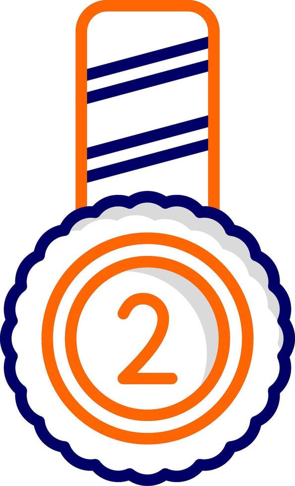 Second Place Vector Icon