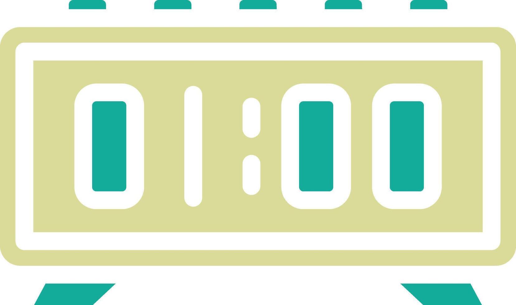 Digital Clock Vector Icon