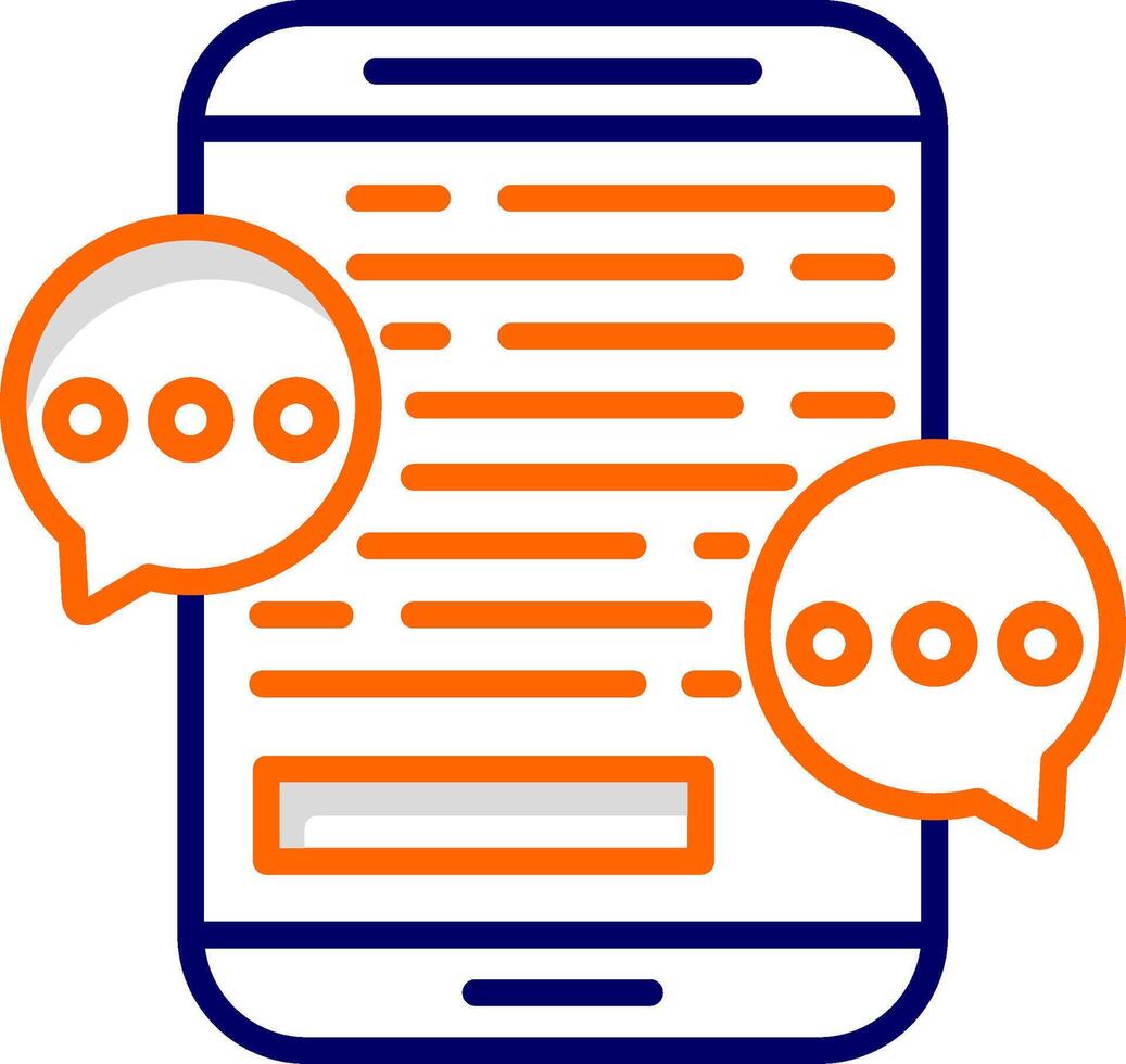 Mobile Chat Vector Icon