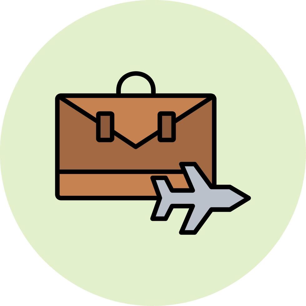 Business Trip Vector Icon