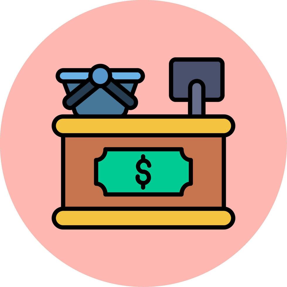 Cashier Vector Icon