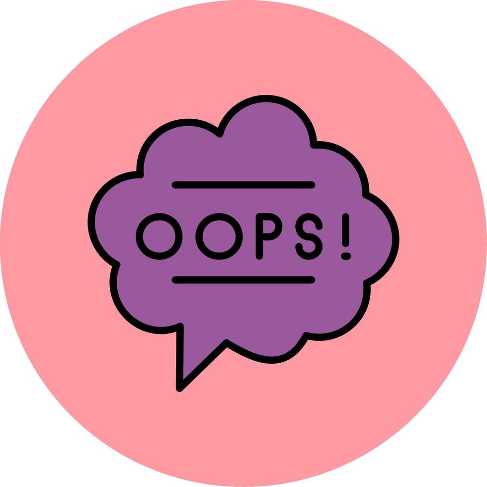 Oops Vector Icon