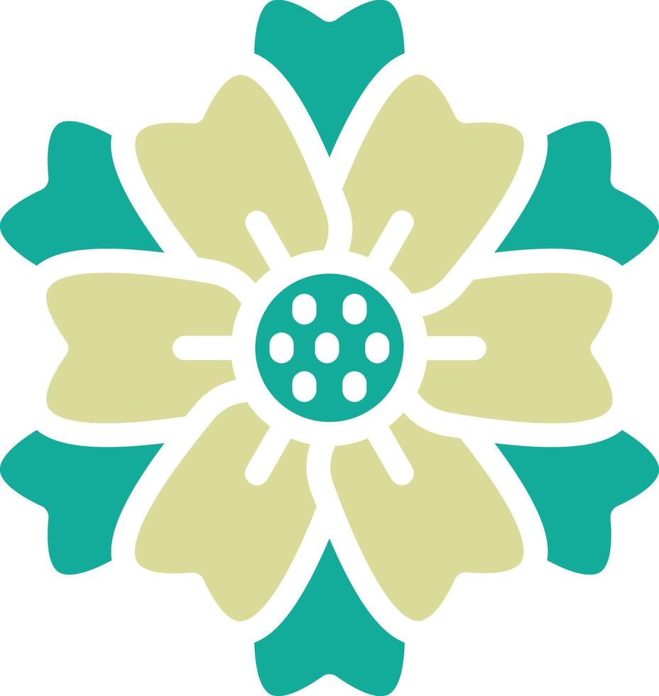 Mint Marigold Vector Icon